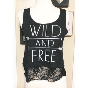 Wild and Free Lace Tank